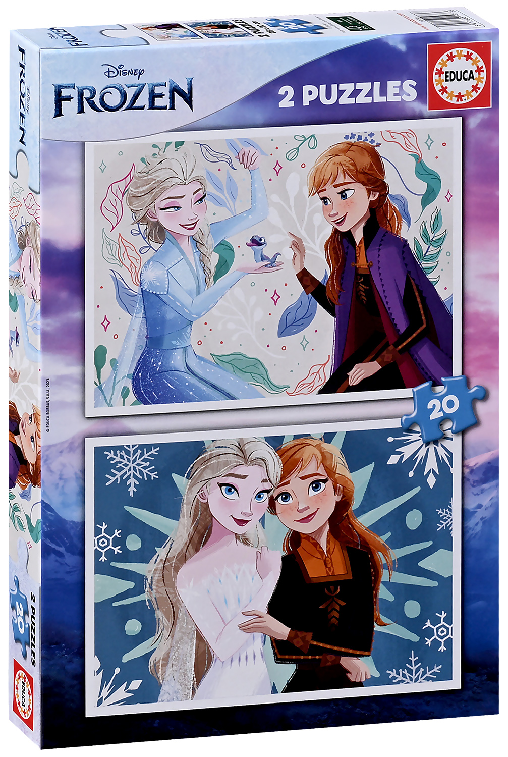 Puzzle Educa din 2 x 20 de piese - Frozen