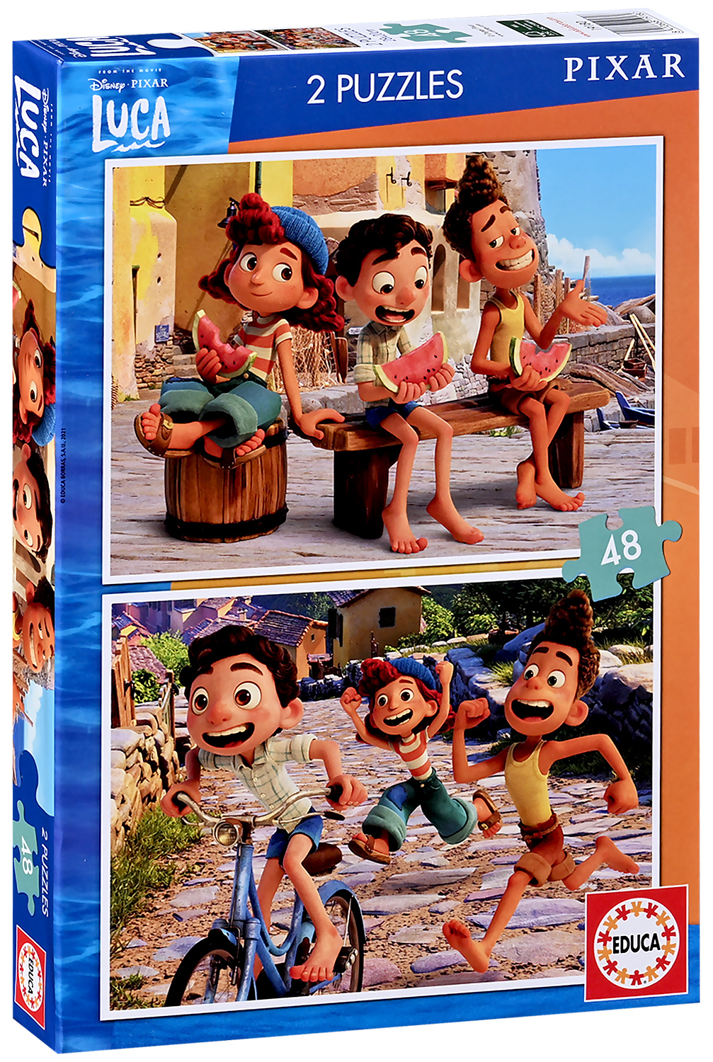 Puzzle Educa din 2 x 48 de piese - Aventura de vara a lui Luke