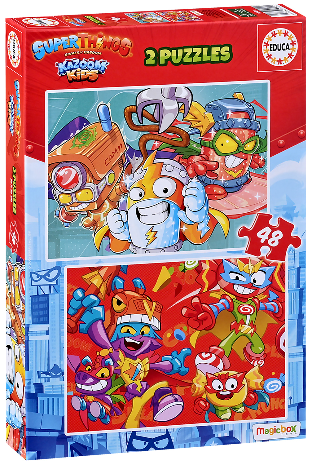 Puzzle Educa din 2 x 48 de piese - Lucruri grozave