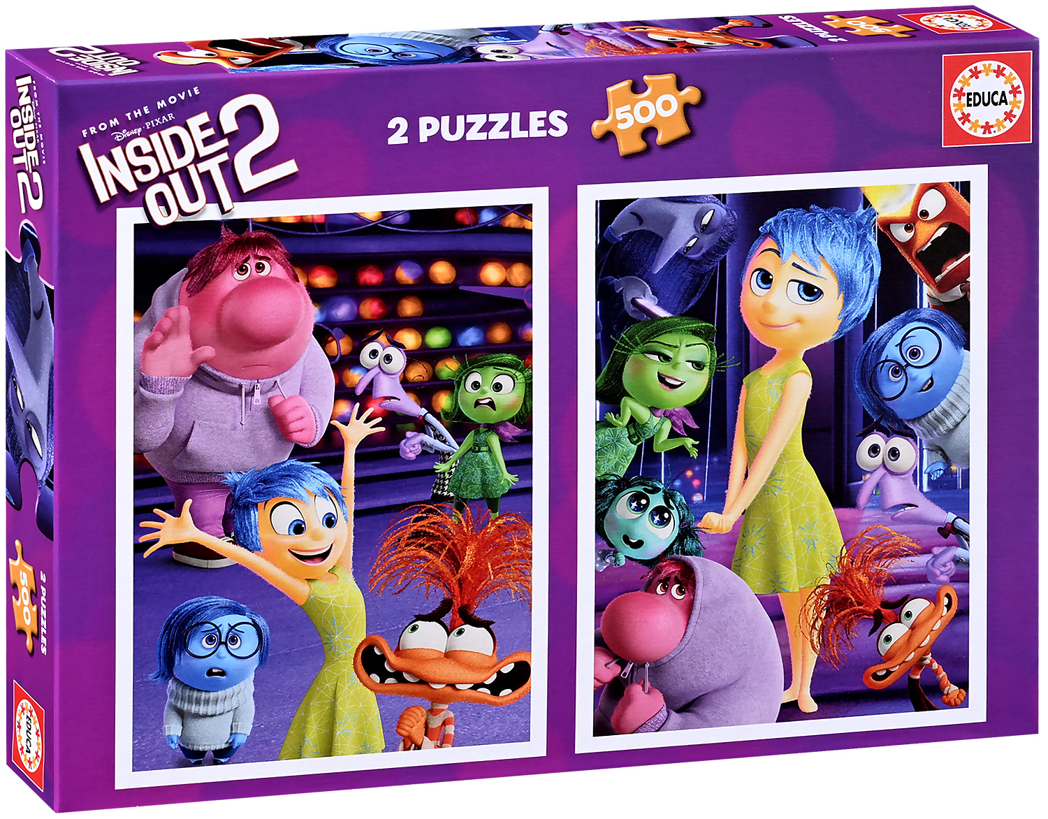 Puzzle Educa din 2 x 500 piese - Din interior spre exterior 2