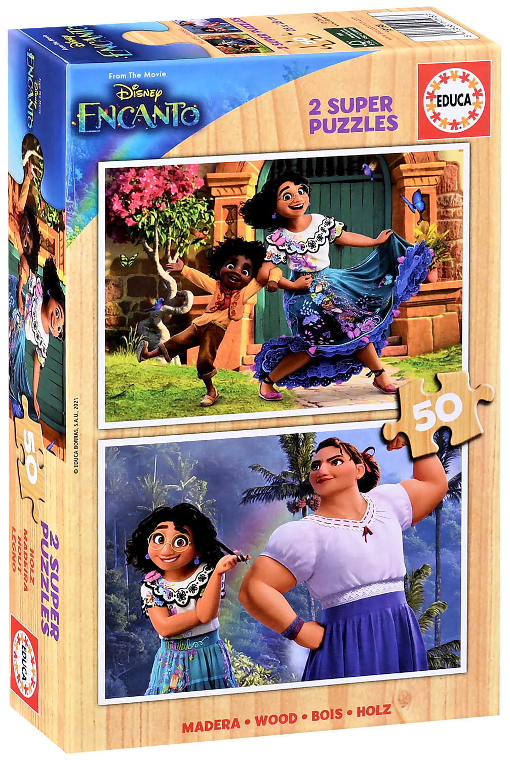 Puzzle Educa din 2 x 50 de piese - Encanto
