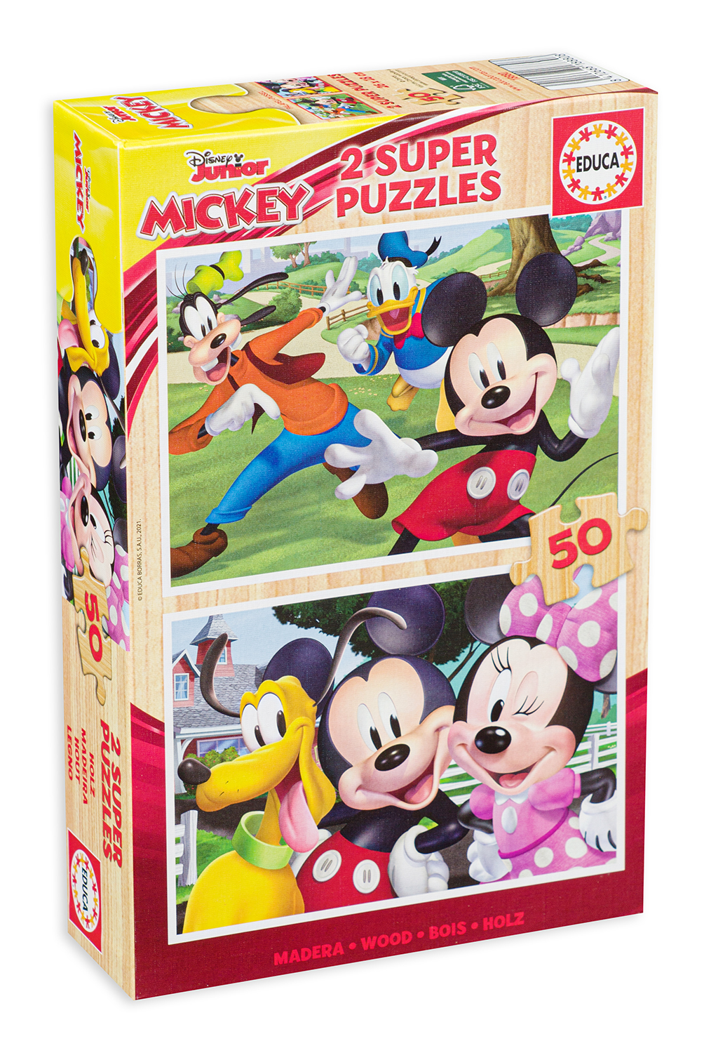 Puzzle Educa din 2 x 50 de piese - Mickey si prietenii