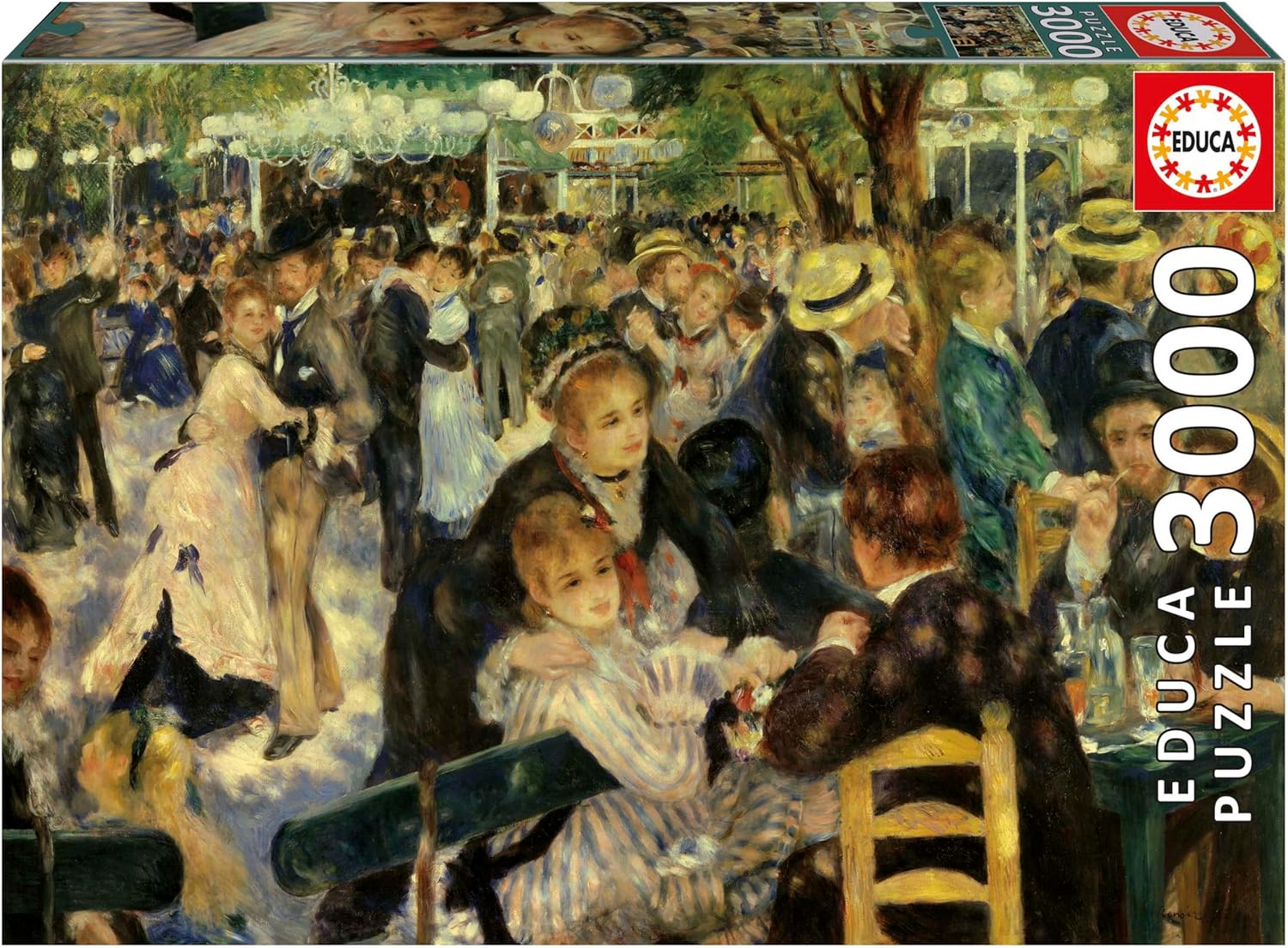 Puzzle Educa din 3000 piese - Bal la Moulin de la Galette