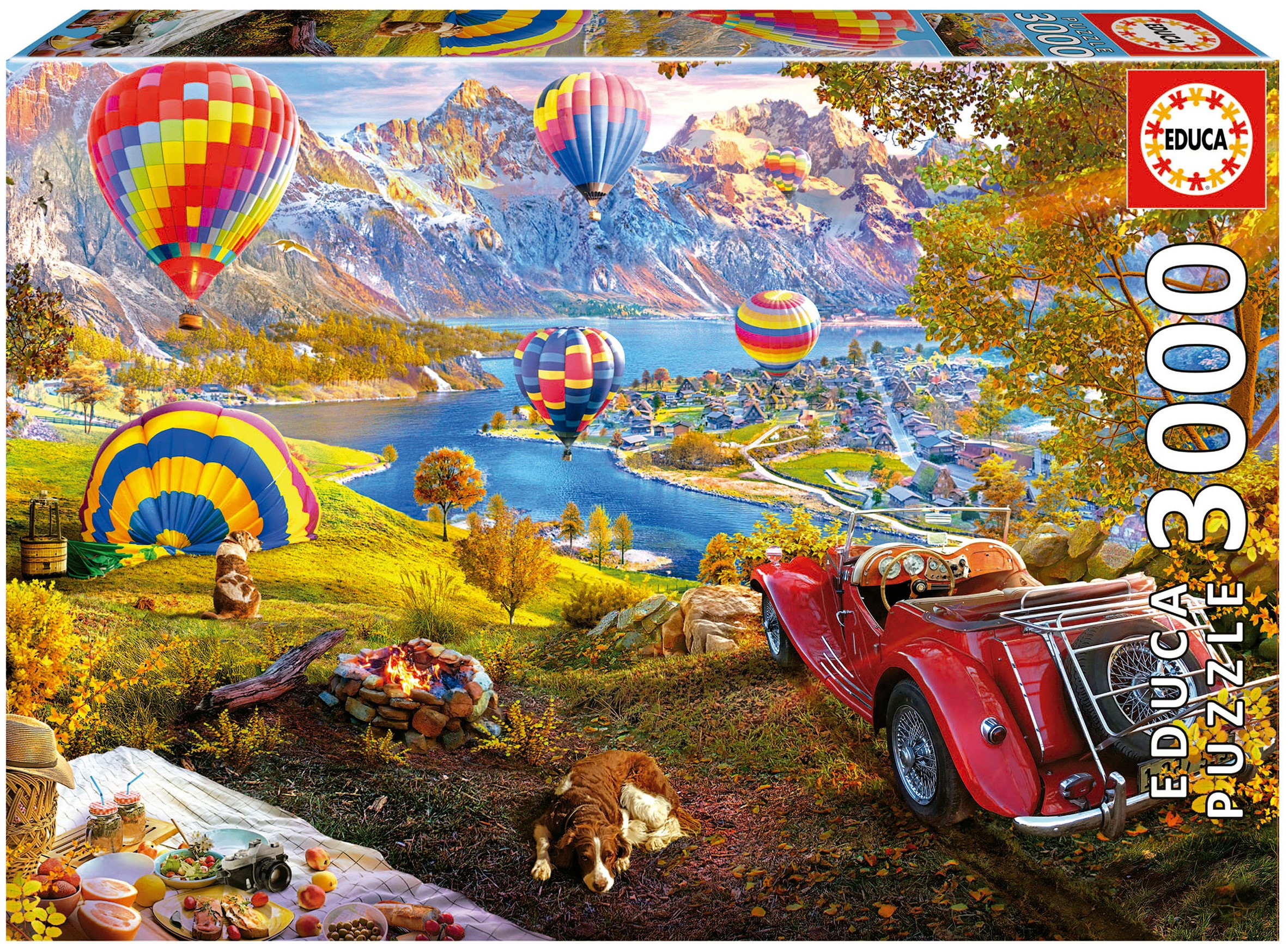 Puzzle Educa din 3000 de piese - Valea cu baloane