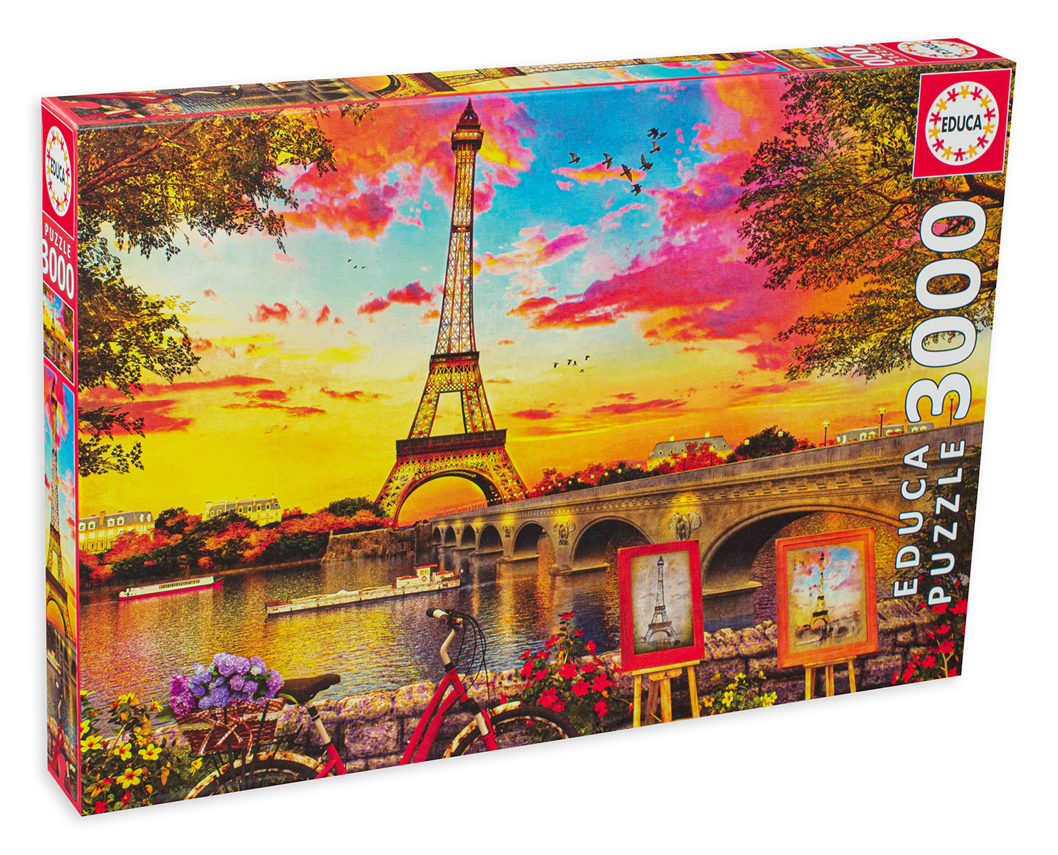 Puzzle Educa din 3000 de piese - Apus in Paris