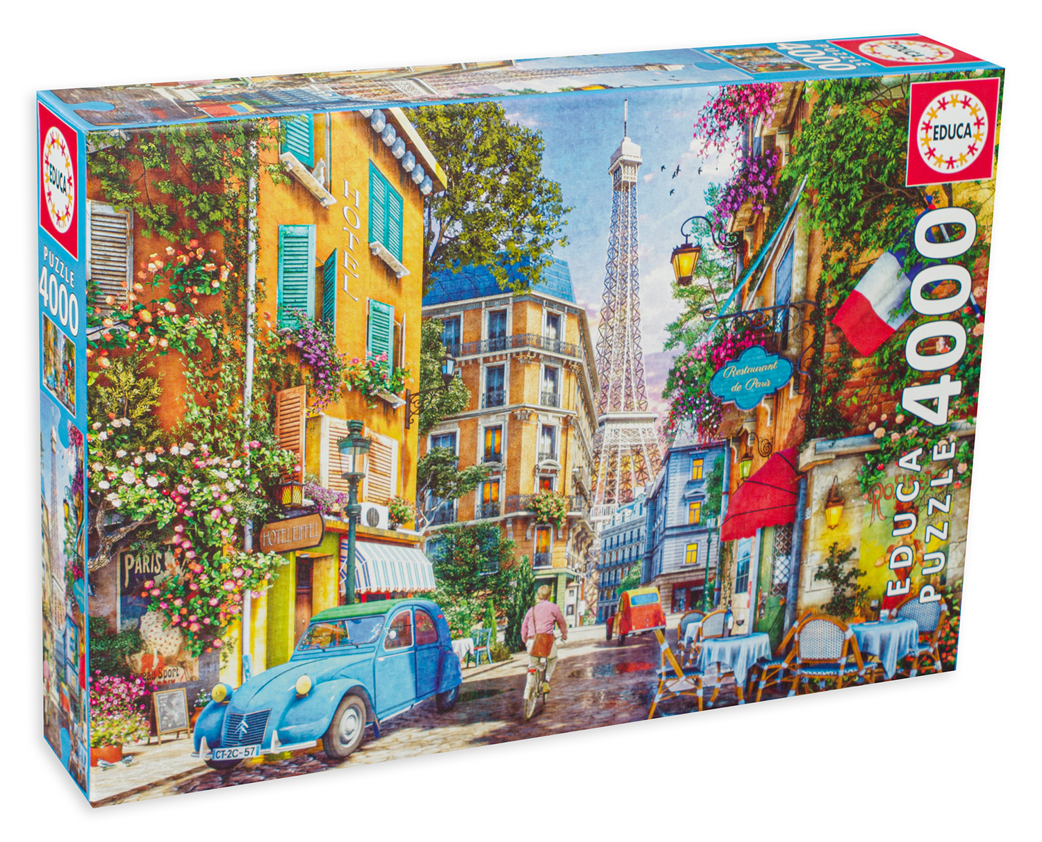 Puzzle Educa din 4000 de piese - Strazile vechi din Paris