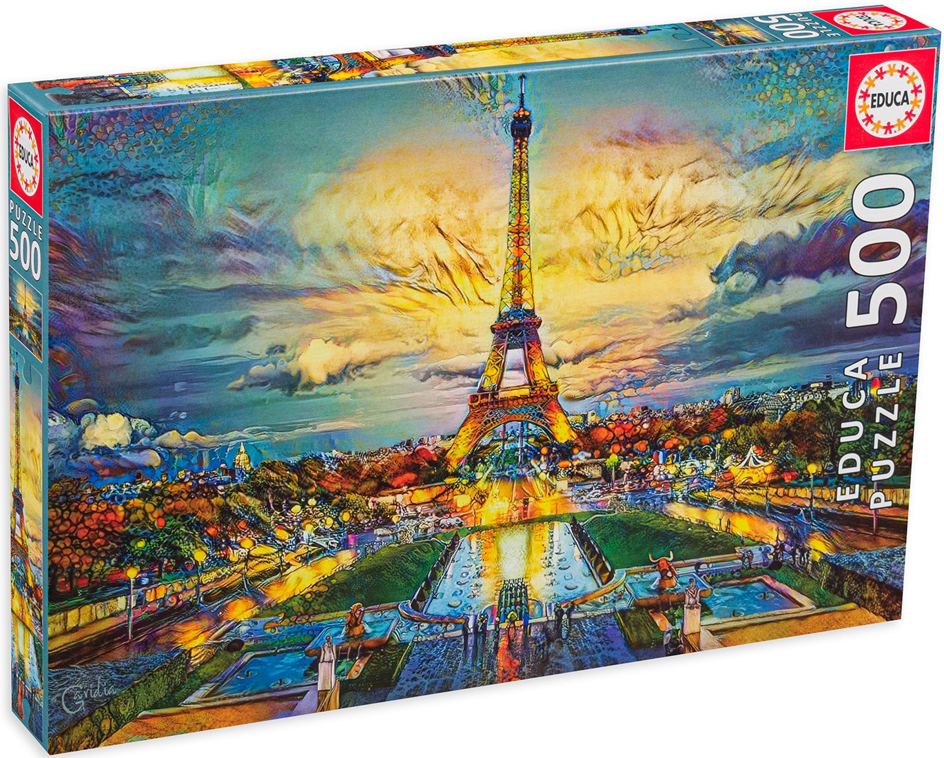 Puzzle Educa din 500 de piese - Turnul Eiffel