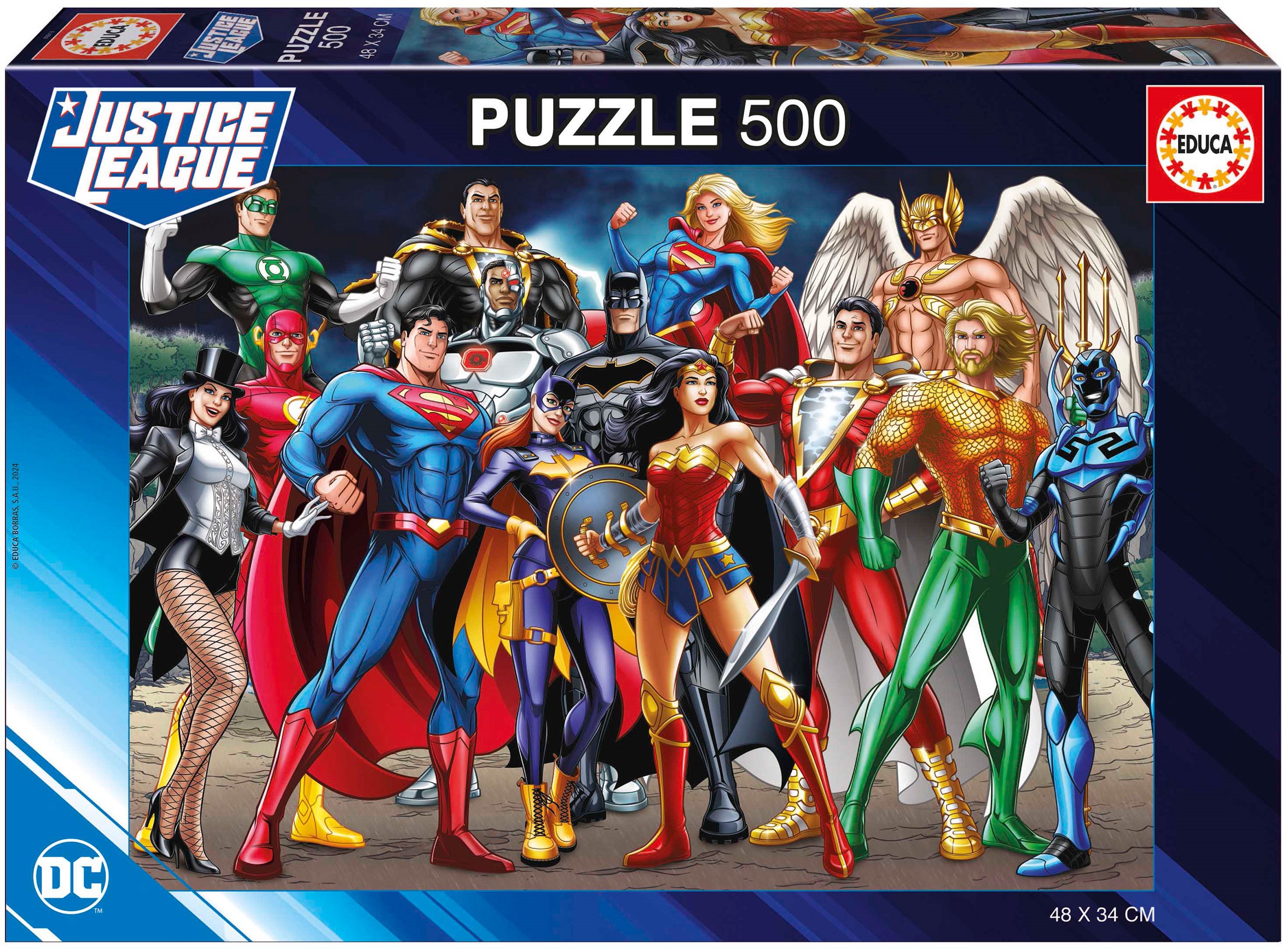 Puzzle Educa din 500 de piese - DC Comics: Liga Dreptății