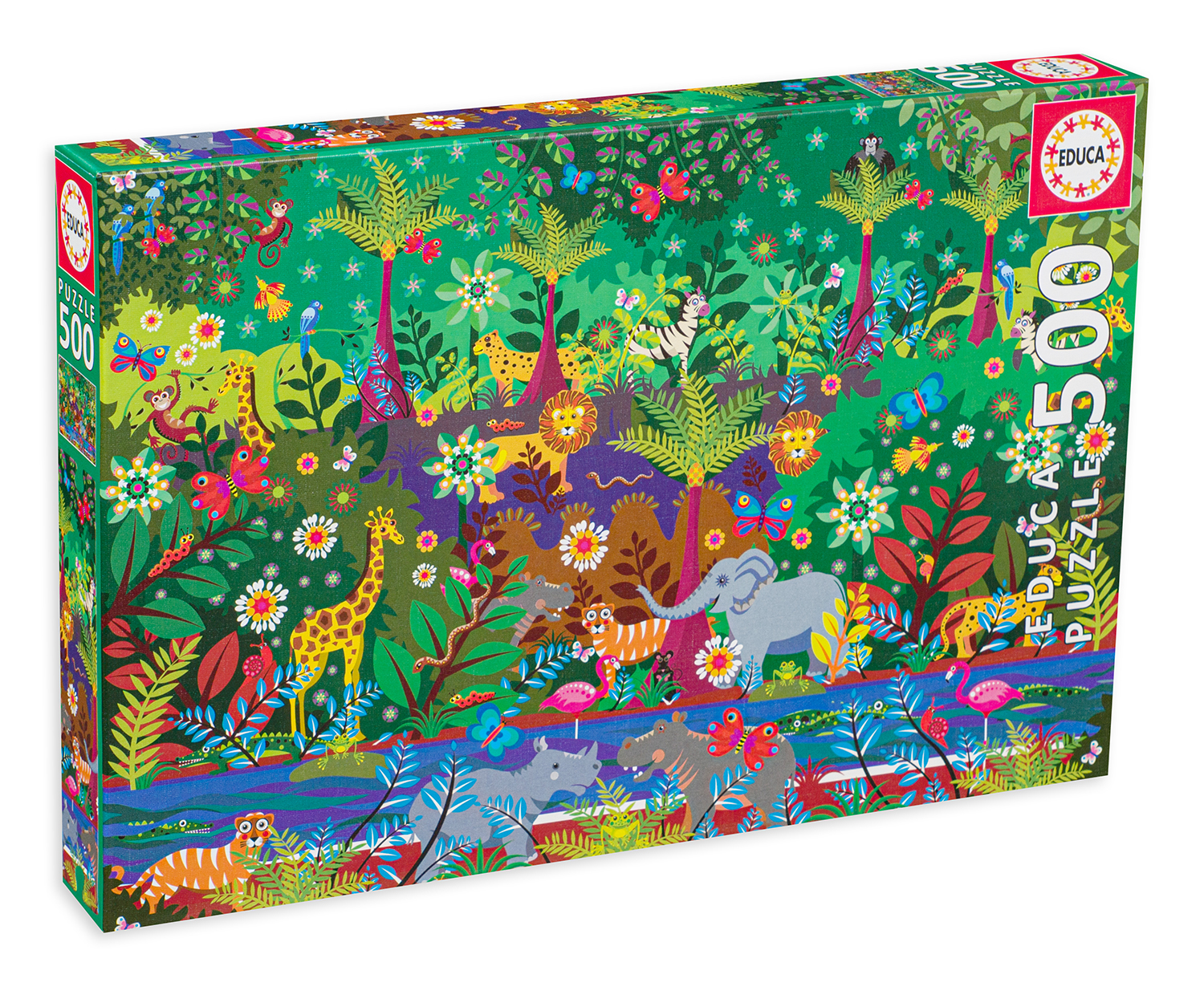 Puzzle Educa din 500 de piese - Jungla