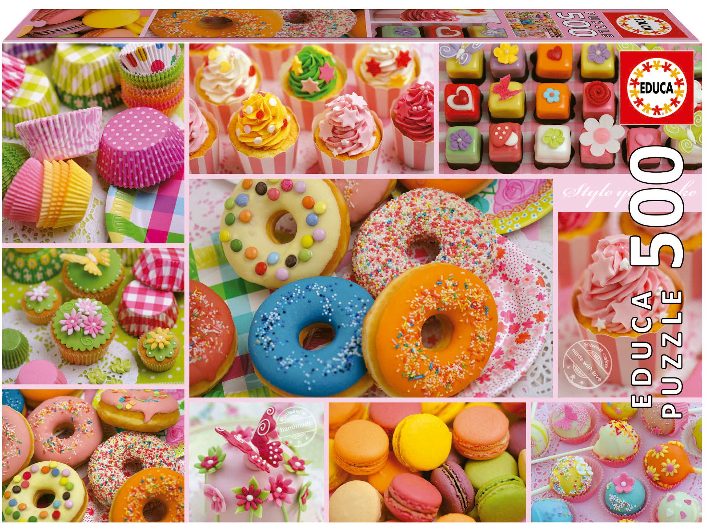 Puzzle Educa din 500 de piese - Colaj petrecere dulce
