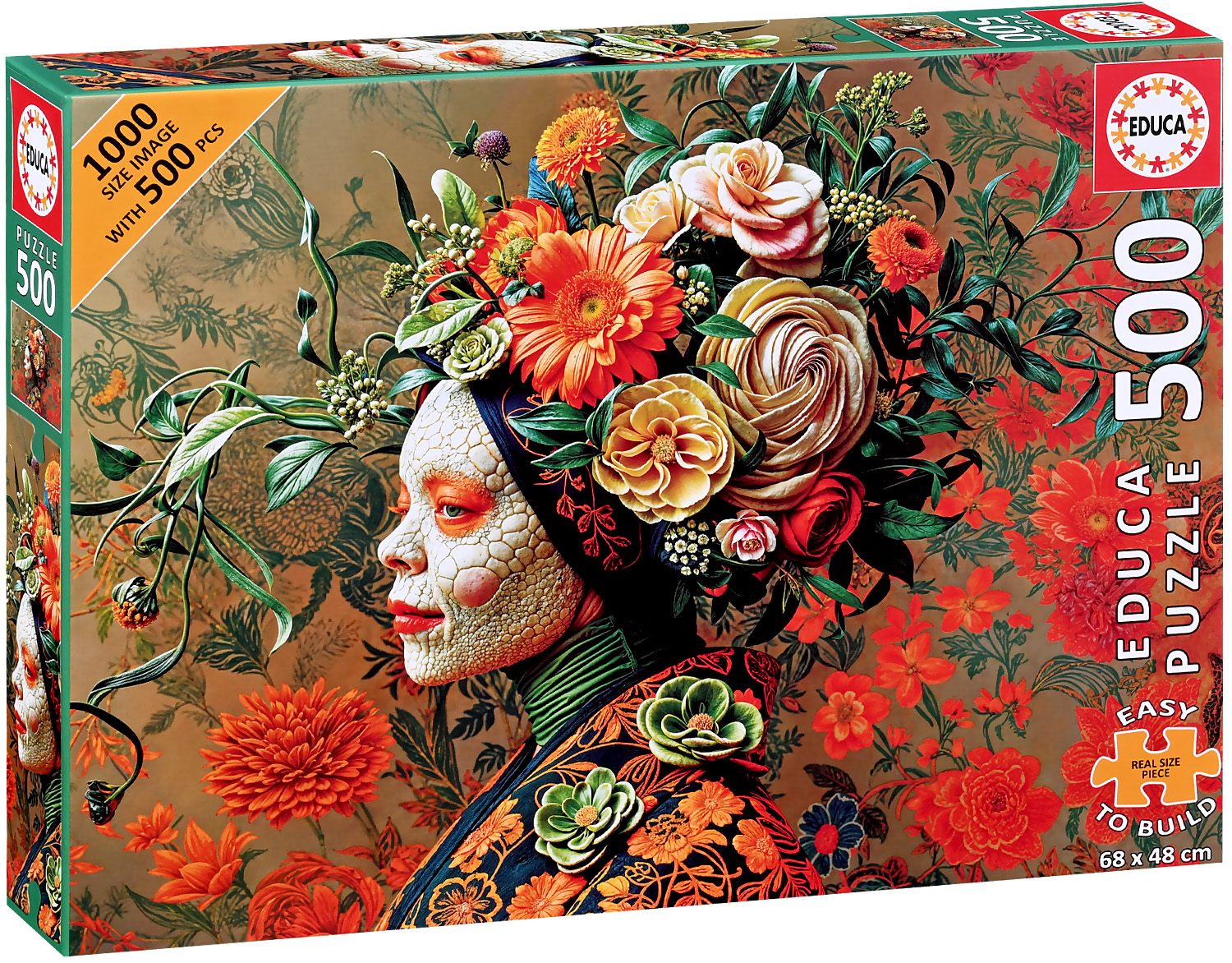 Puzzle Educa din 500 piese - Regina șopârlă