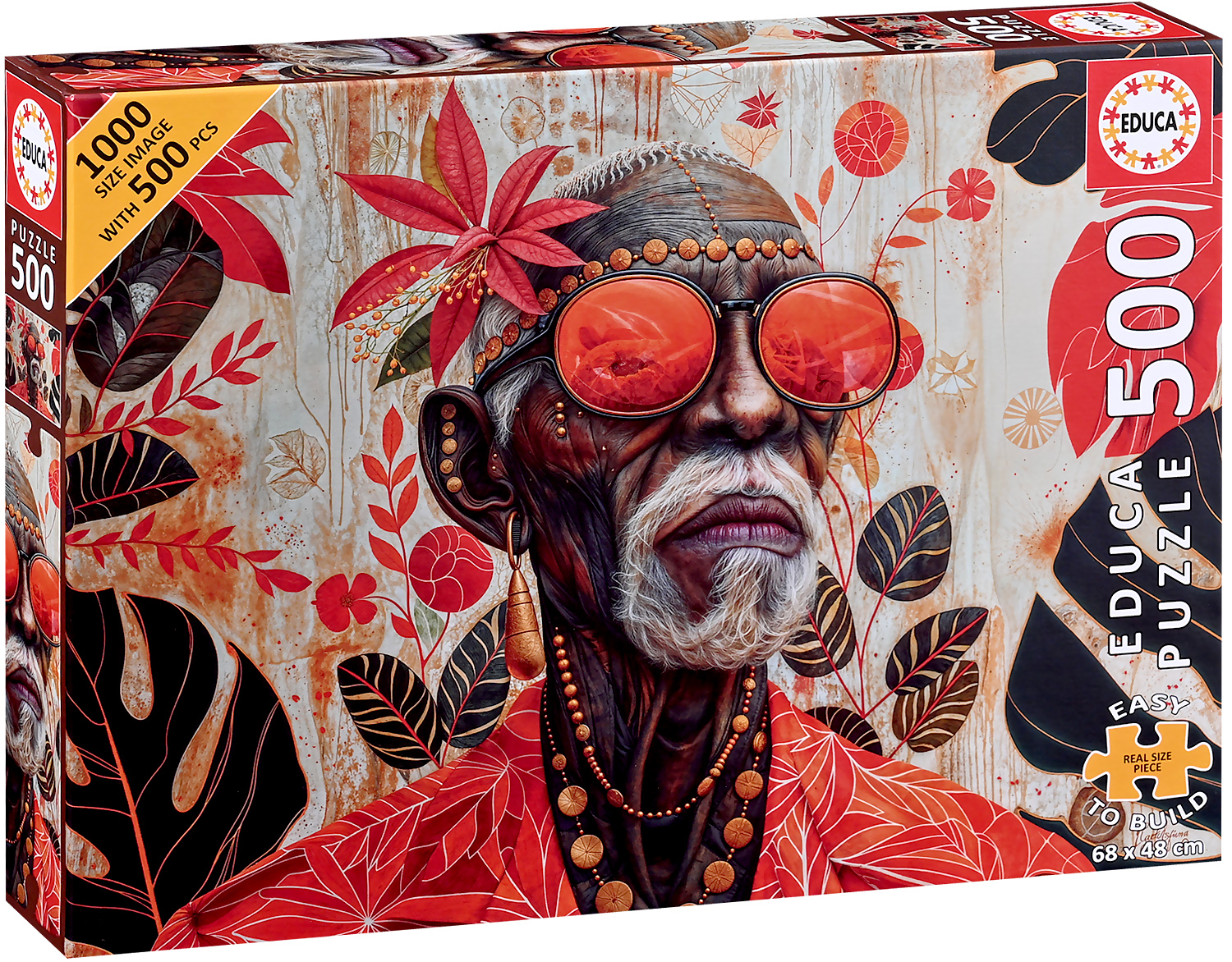 Puzzle Educa din 500 piese - Gardianul Tropicelor