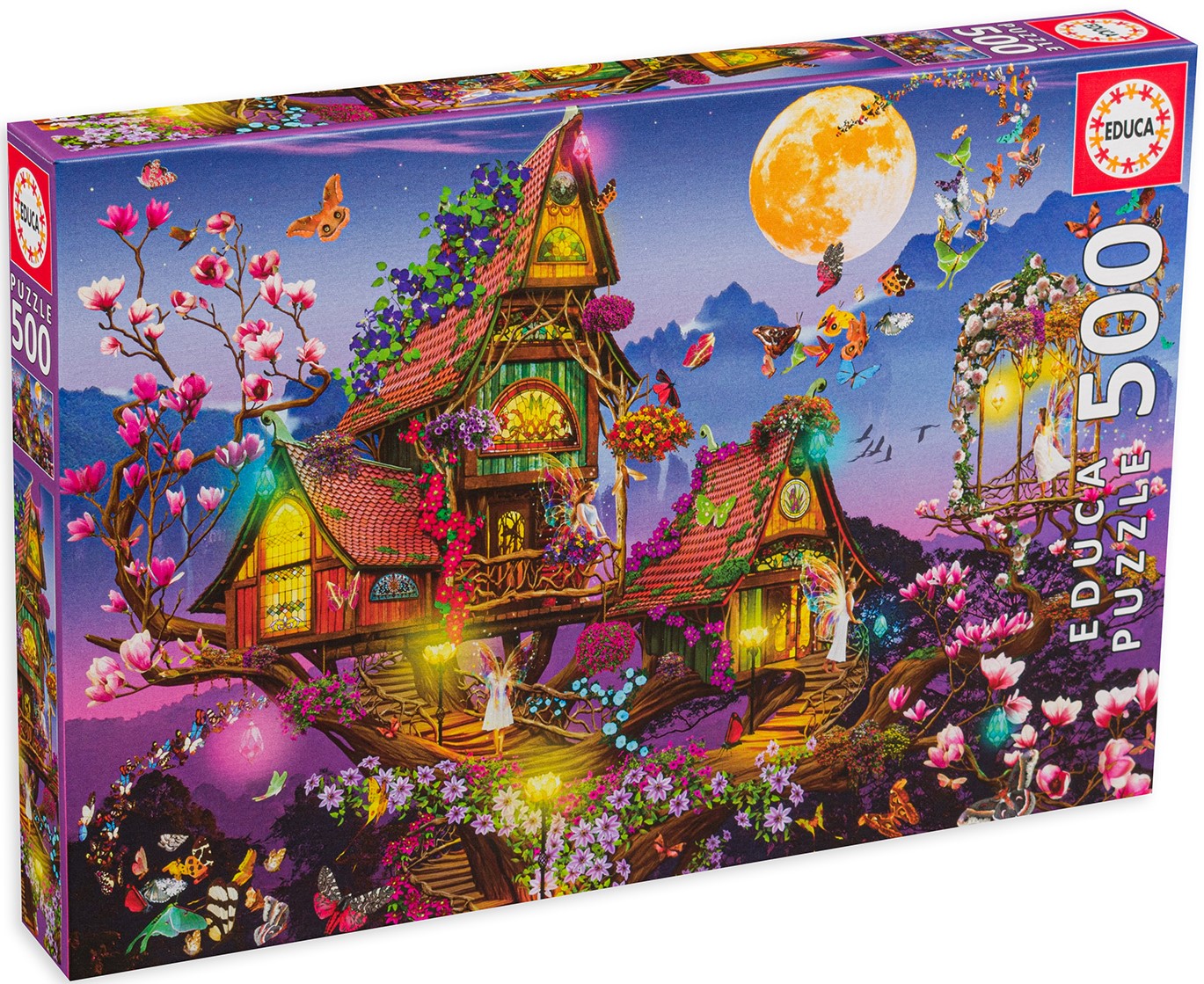 Puzzle Educa din 500 de piese - Casa cu povești