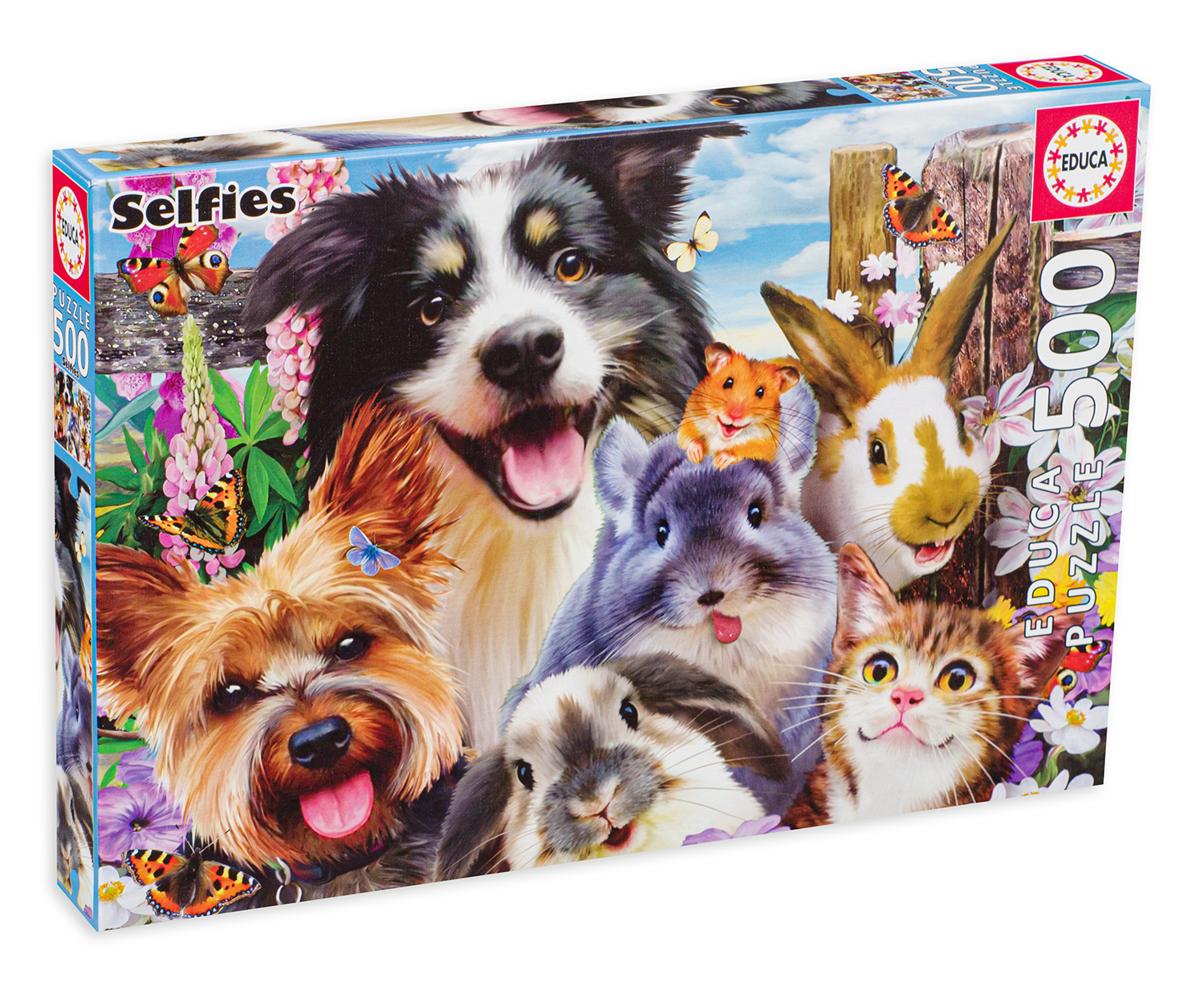 Puzzle Educa din 500 de piese - Selfie-uri distractive
