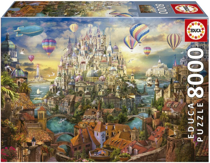 Puzzle Educa din 8000 de piese - Orașul visat