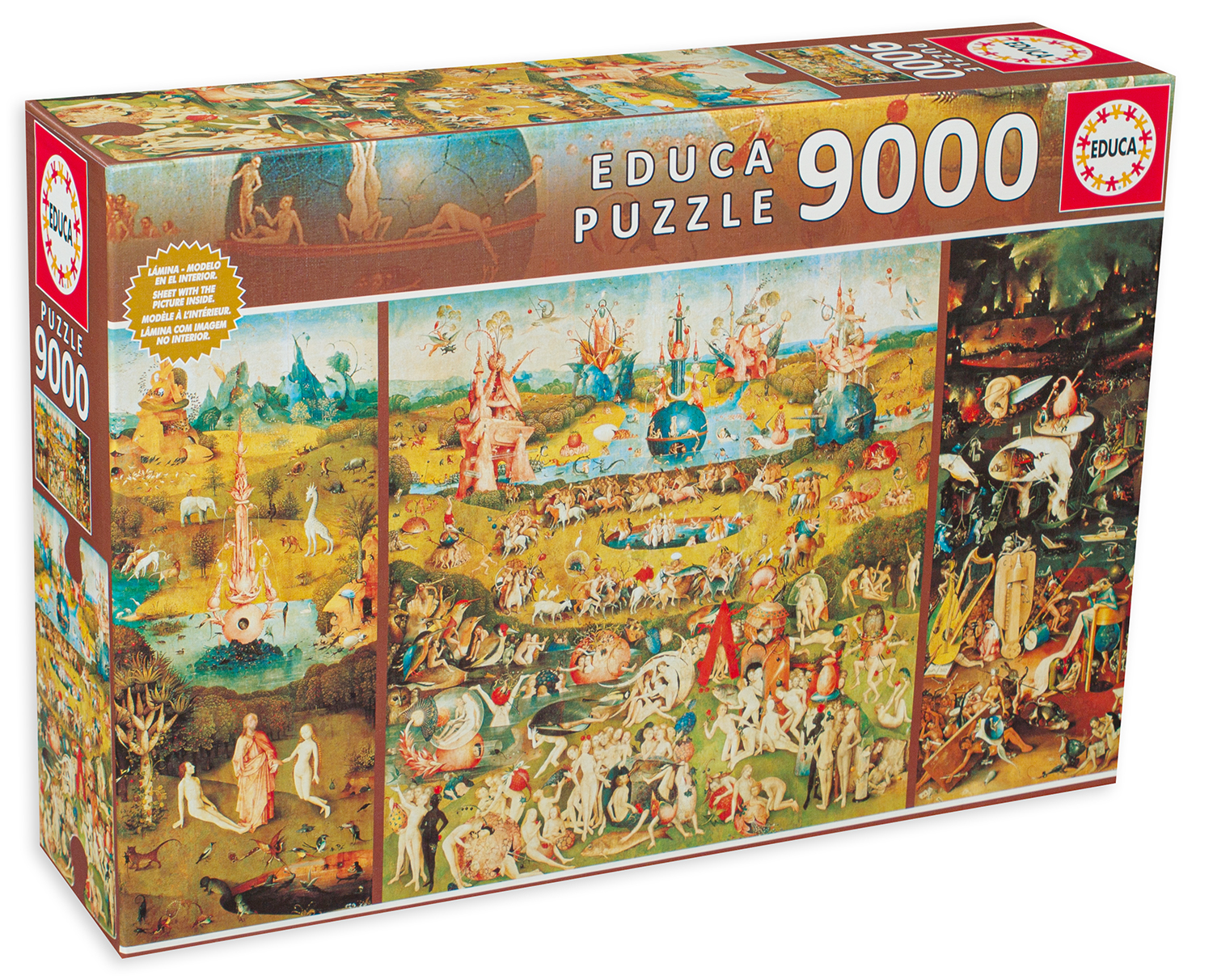 Puzzle Educa din 9000 de piese - The Garden of Earthly Delights