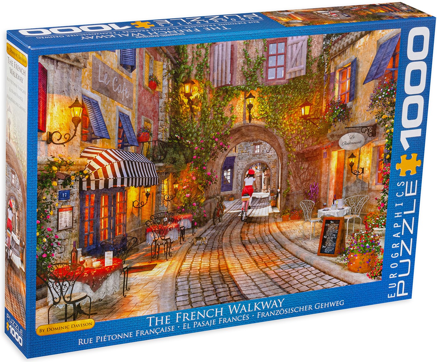 Puzzle Eurographics din 1000 de piese - Aleea pietonala franceza, Dominic Davison