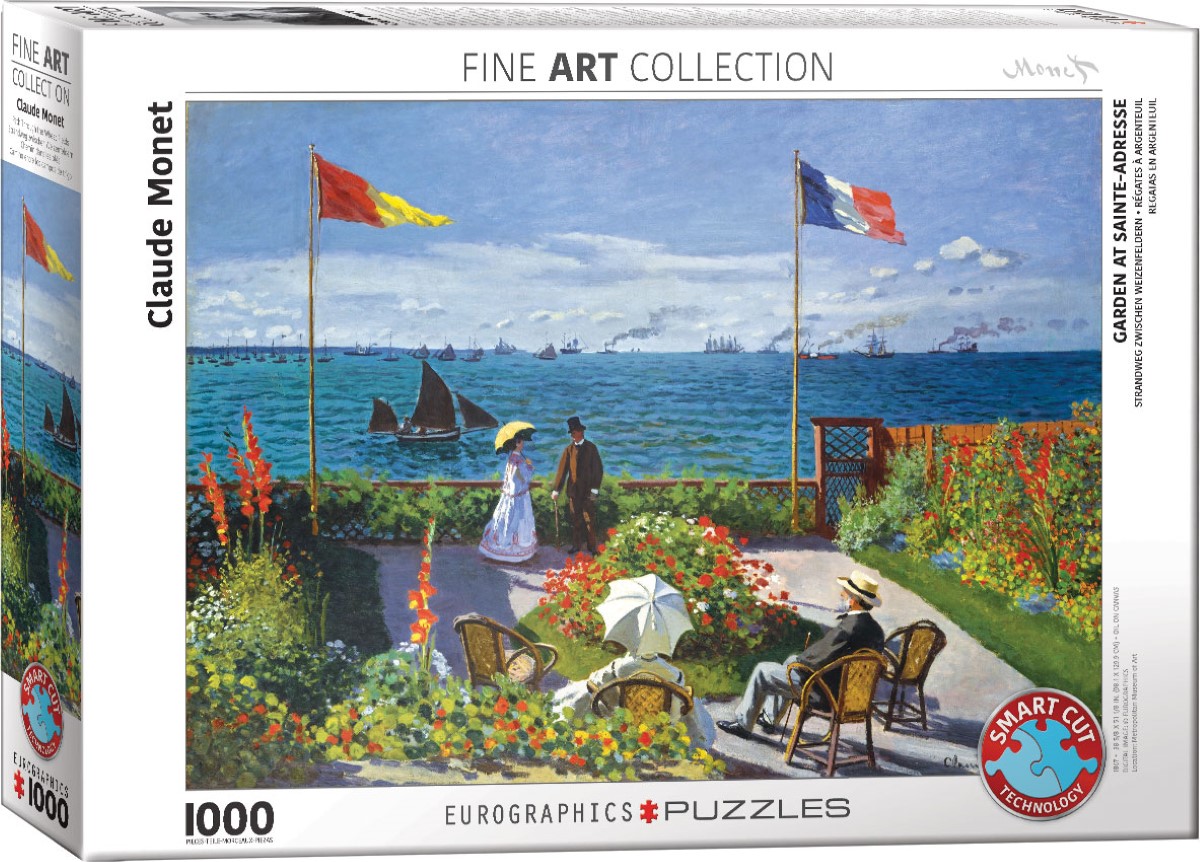 Puzzle Eurographics de 1000 de bucăți  – Grădină în Sainte-Adresse