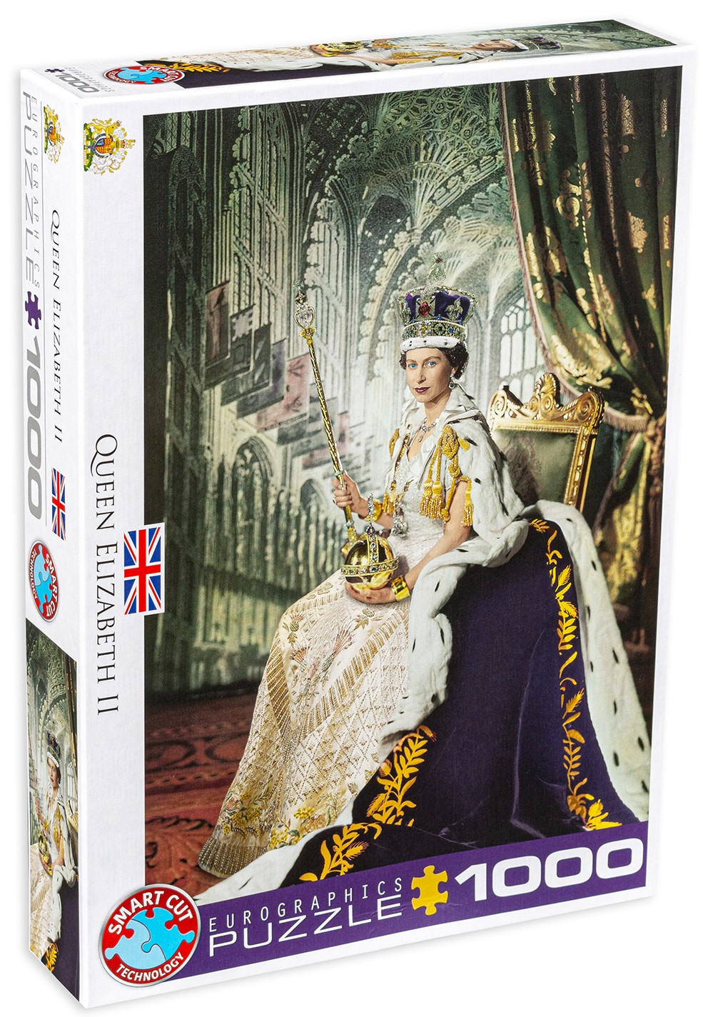 Puzzle Eurographics din 1000 de piese - Regina Elisabeth II