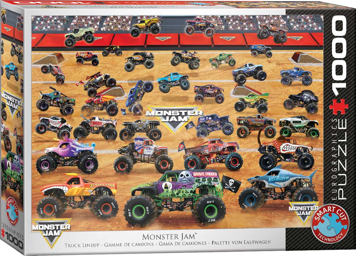 Puzzle Eurographics de 1000 de bucăți  – Monster Jam Truck Lineup