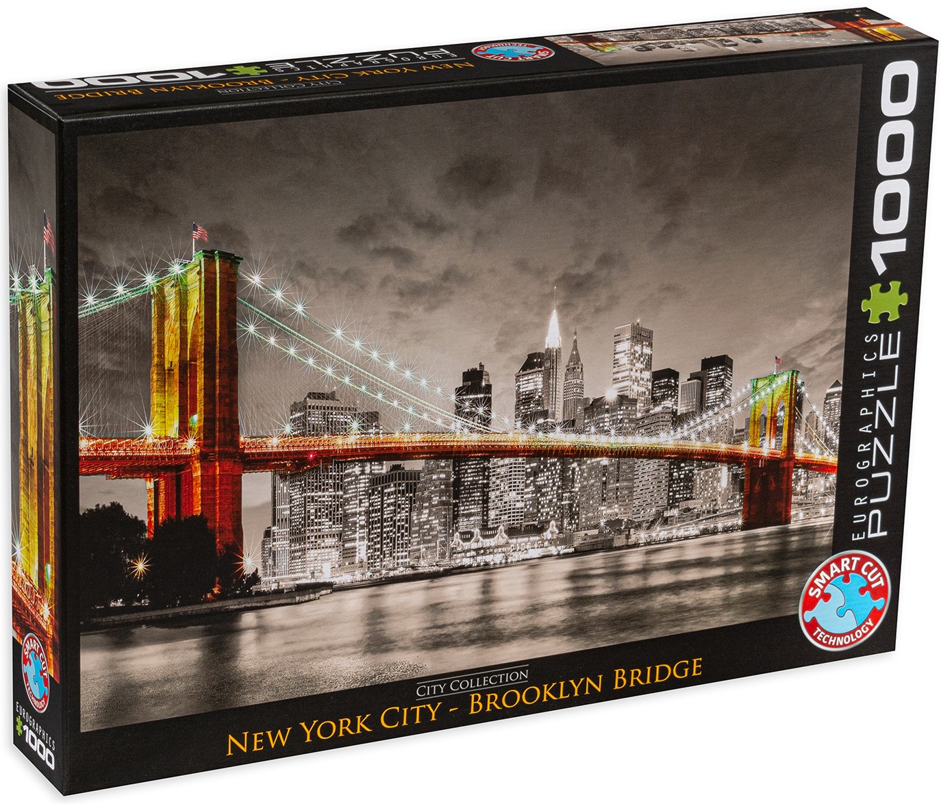 Puzzle Eurographics din 1000 de piese - Podul Brooklyn, New York