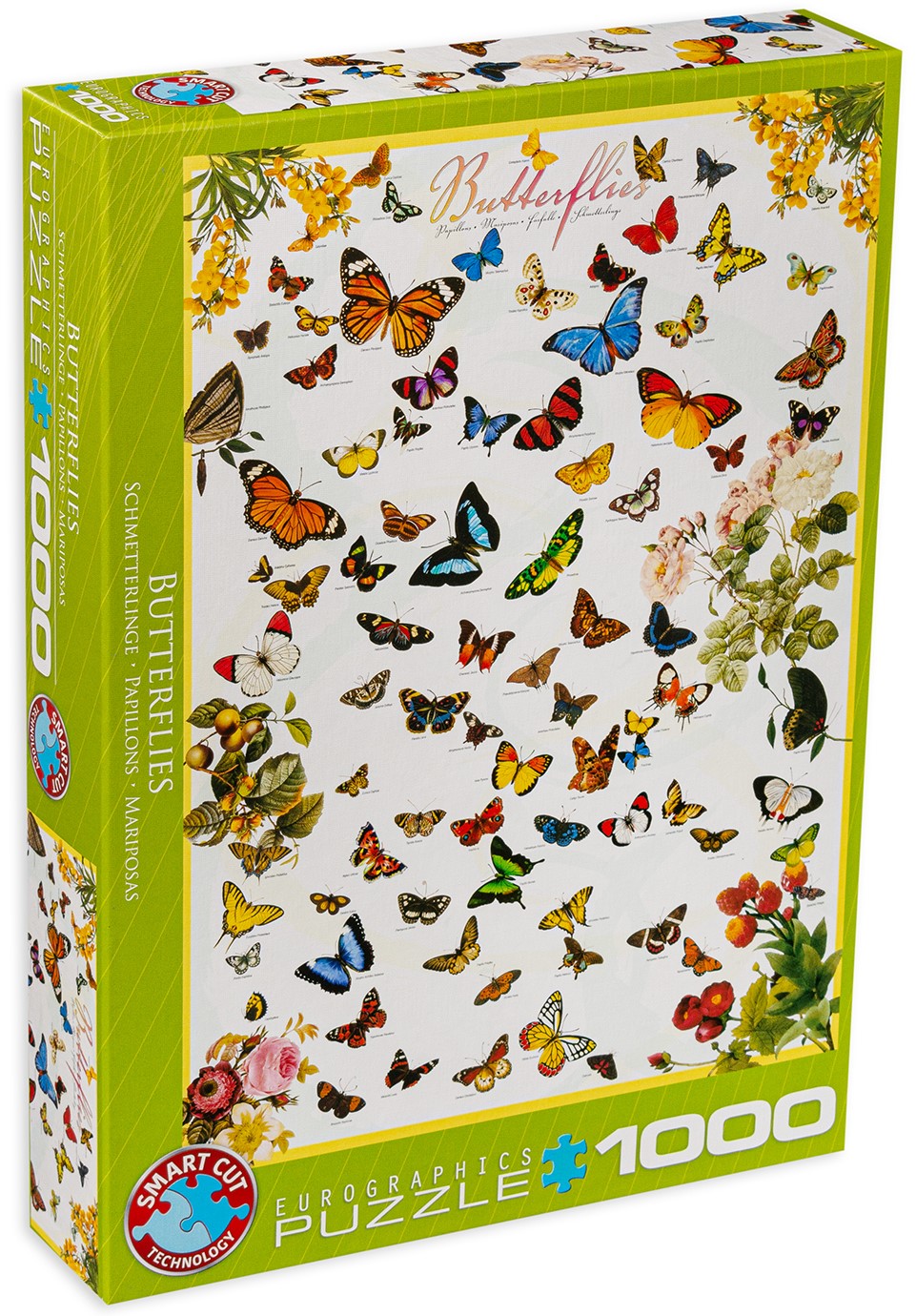 Puzzle Eurographics din 1000 de piese - Fluturi