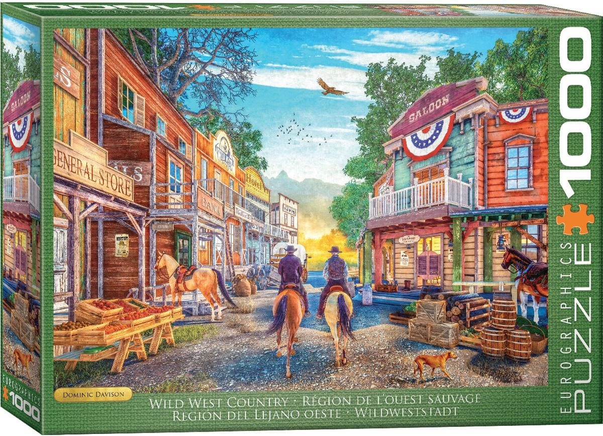 Puzzle Eurographics de 1000 de bucăți  - Țara Vestului Sălbatic