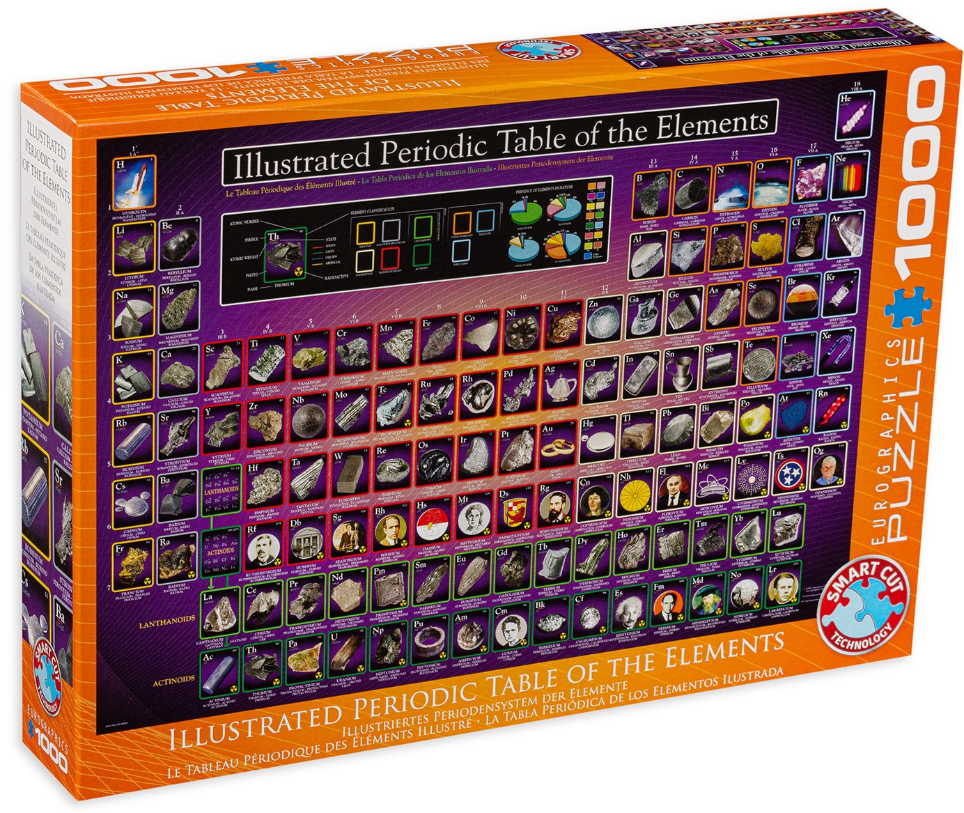 Puzzle Eurographics din 1000 de piese - Tabelul lui Mendeleev