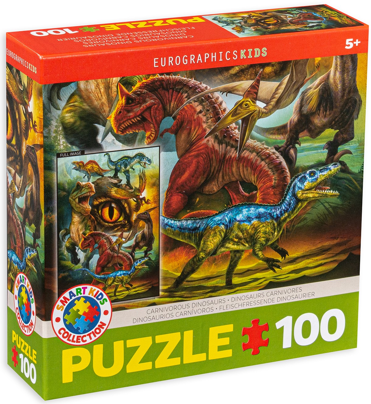 Puzzle Eurographics din 100 de piese – Dinozauri carnivori