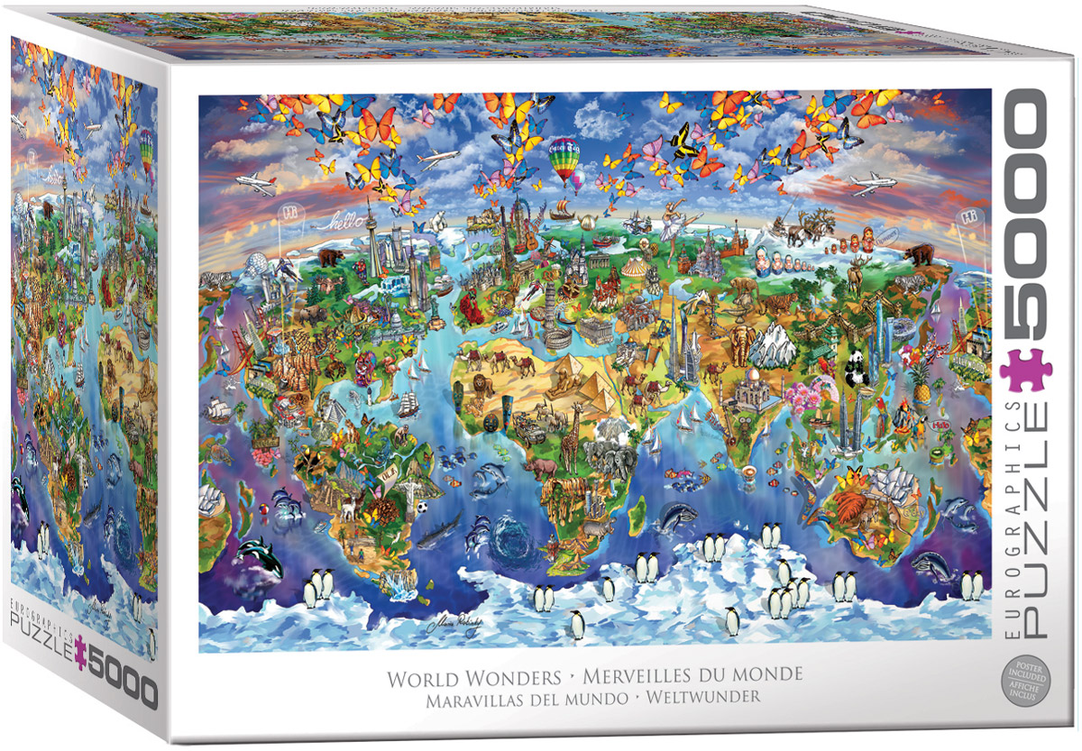 Puzzle Eurographics din 5000 Piese - Minunile lumii