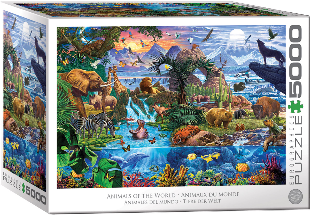 Puzzle Eurographics din 5000 Piese - Animalele lumii