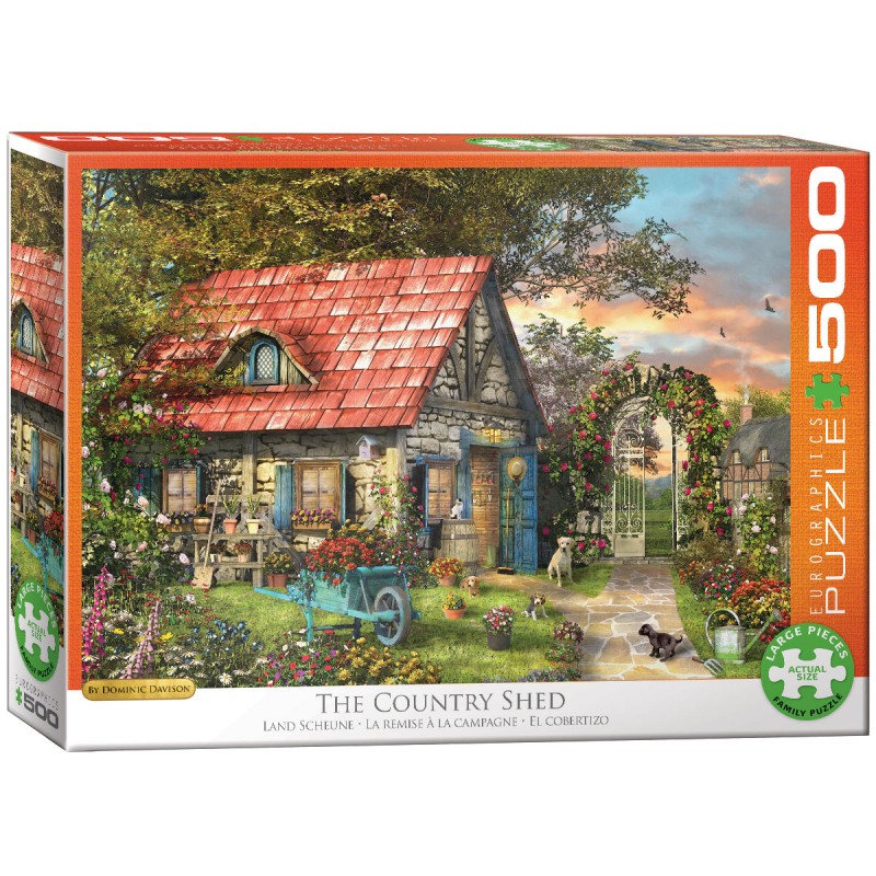 Puzzle Eurographics din 500 XL de piese - Dominic Davison The Country Shed