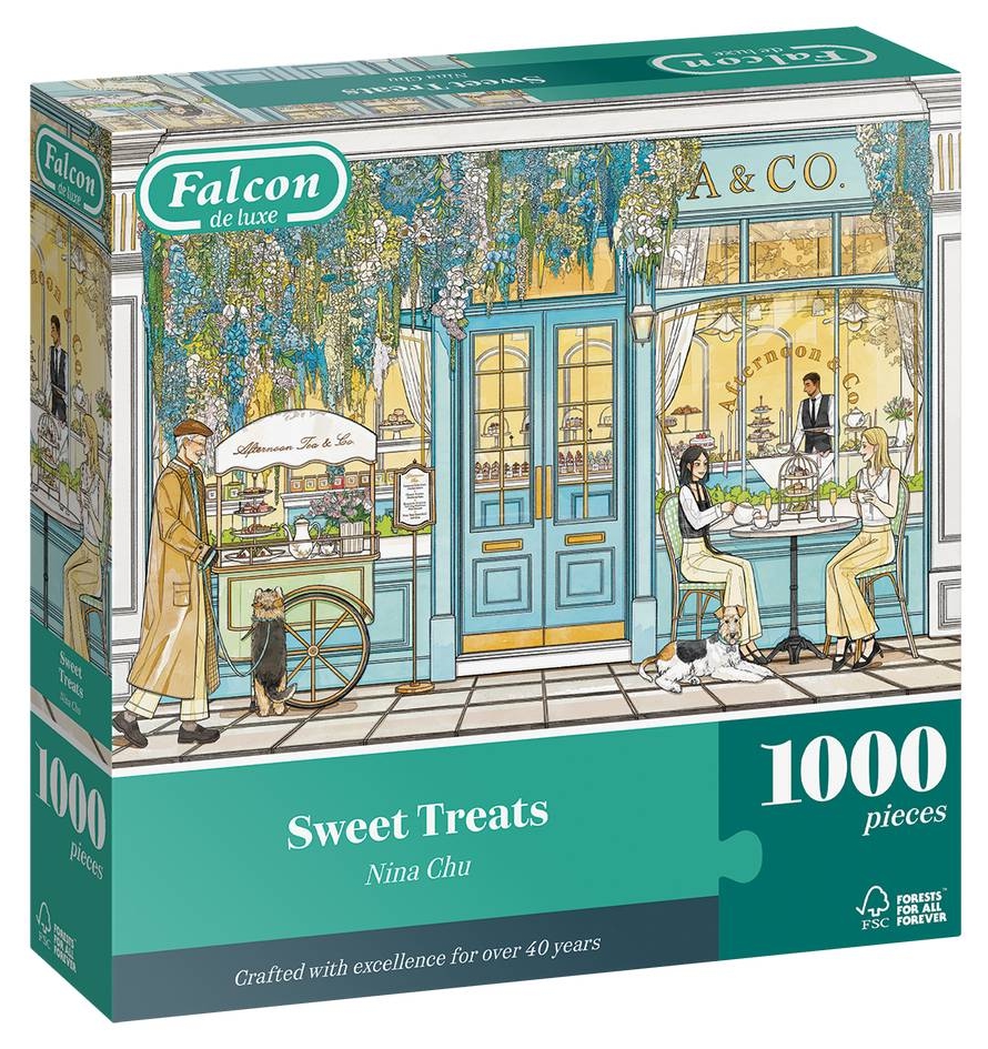 Puzzle Falcon de 1000 piese - Dulciuri tentante
