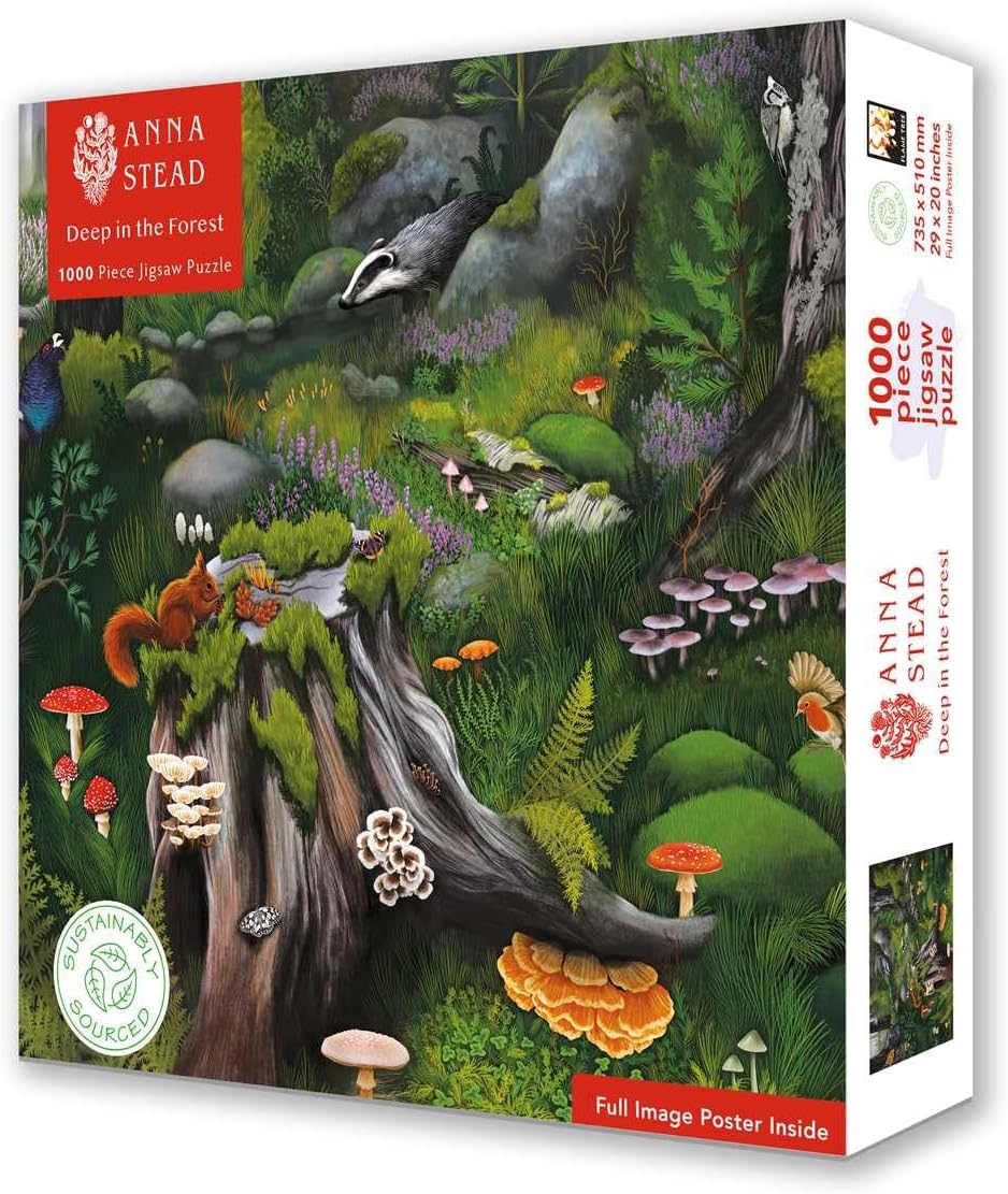Puzzle Flame Tree din 1000 piese - Adânc în pădure
