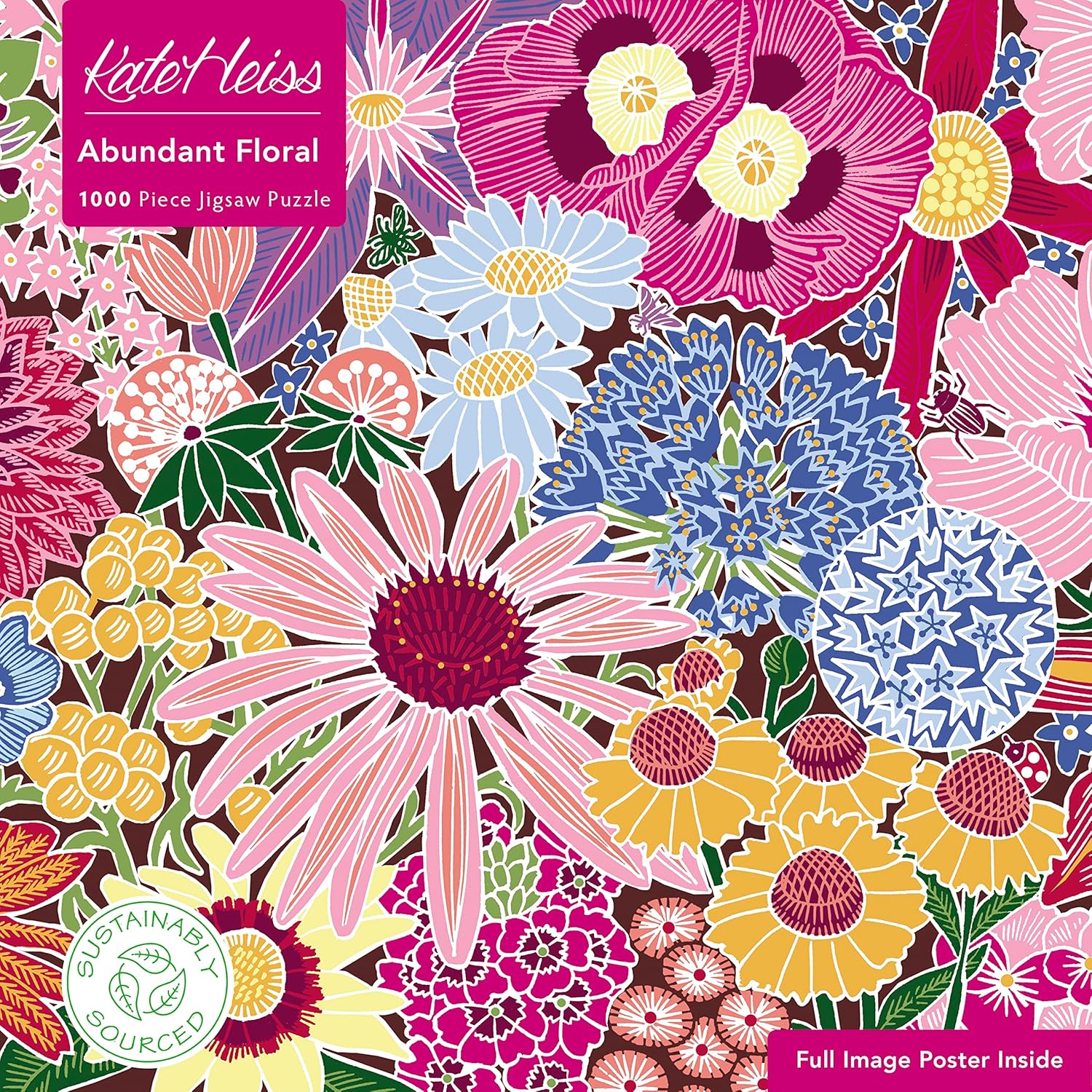 Puzzle Flame Tree din 1000 piese - O abundență de flori