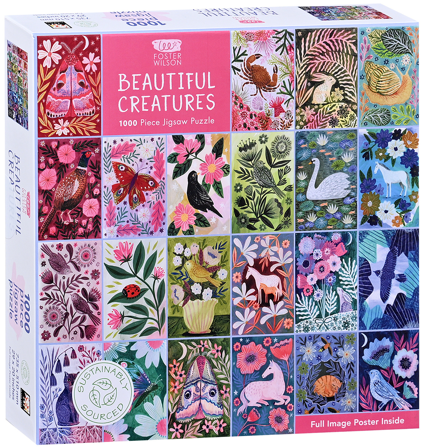 Puzzle Flame Tree din 1000 piese - Creaturi frumoase
