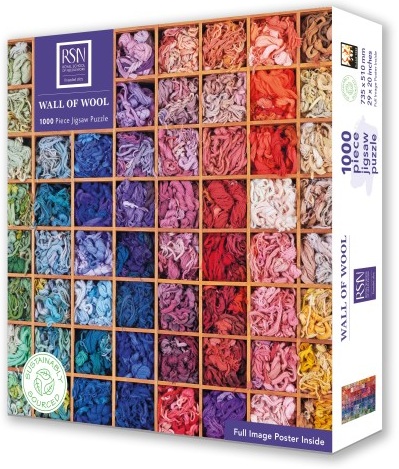 Puzzle Flame Tree din 1000 piese - Paleta de culori a lânii
