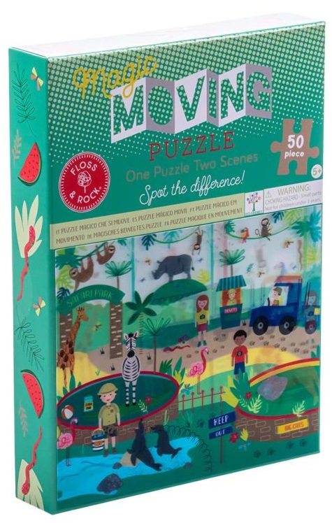 Puzzle Floss and Rock Magic Moving - Junglă, 50 de piese