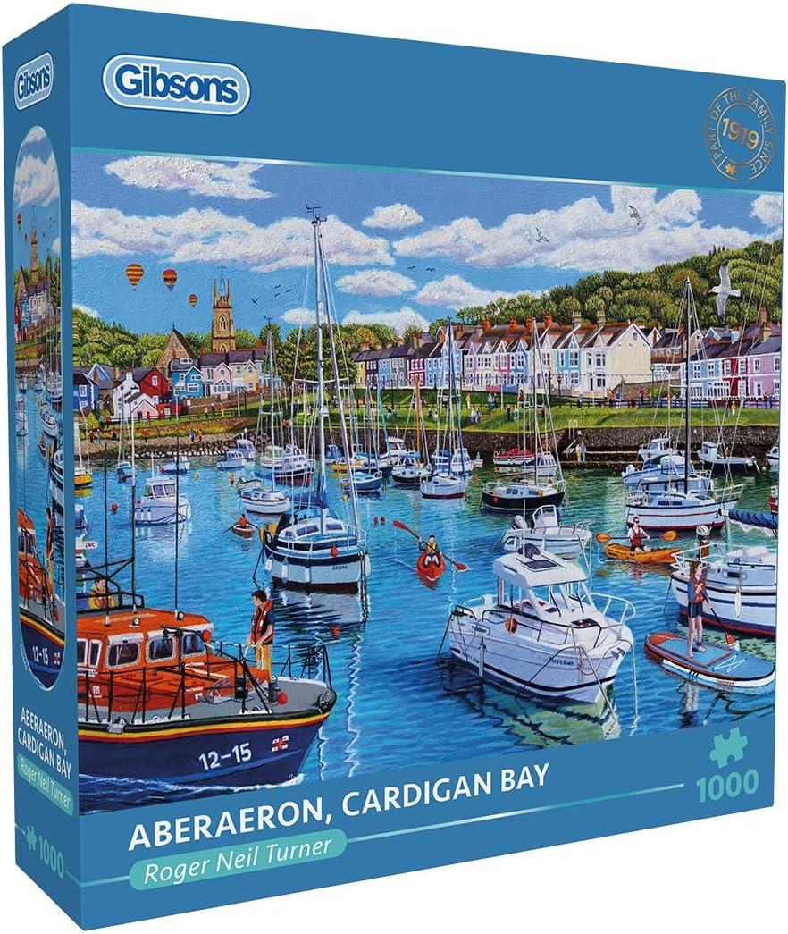 Puzzle Gibsons din 1000 piese - Aberaeron, Golful Cardigan Bay