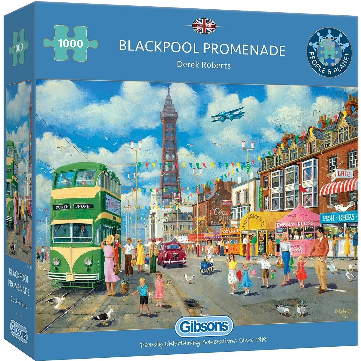 Puzzle Gibsons din 1000 de piese - Blackpool Promenade