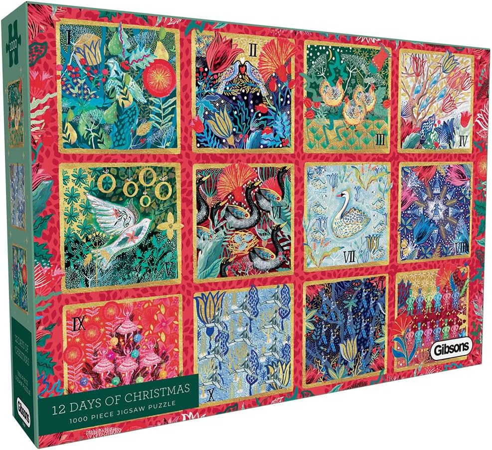 Puzzle Gibsons din 1000 piese - Cele douăsprezece zile de Crăciun