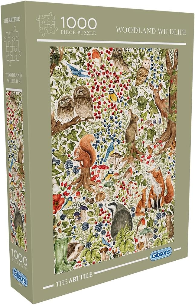 Puzzle Gibsons din 1000 piese - Fauna sălbatică a pădurii