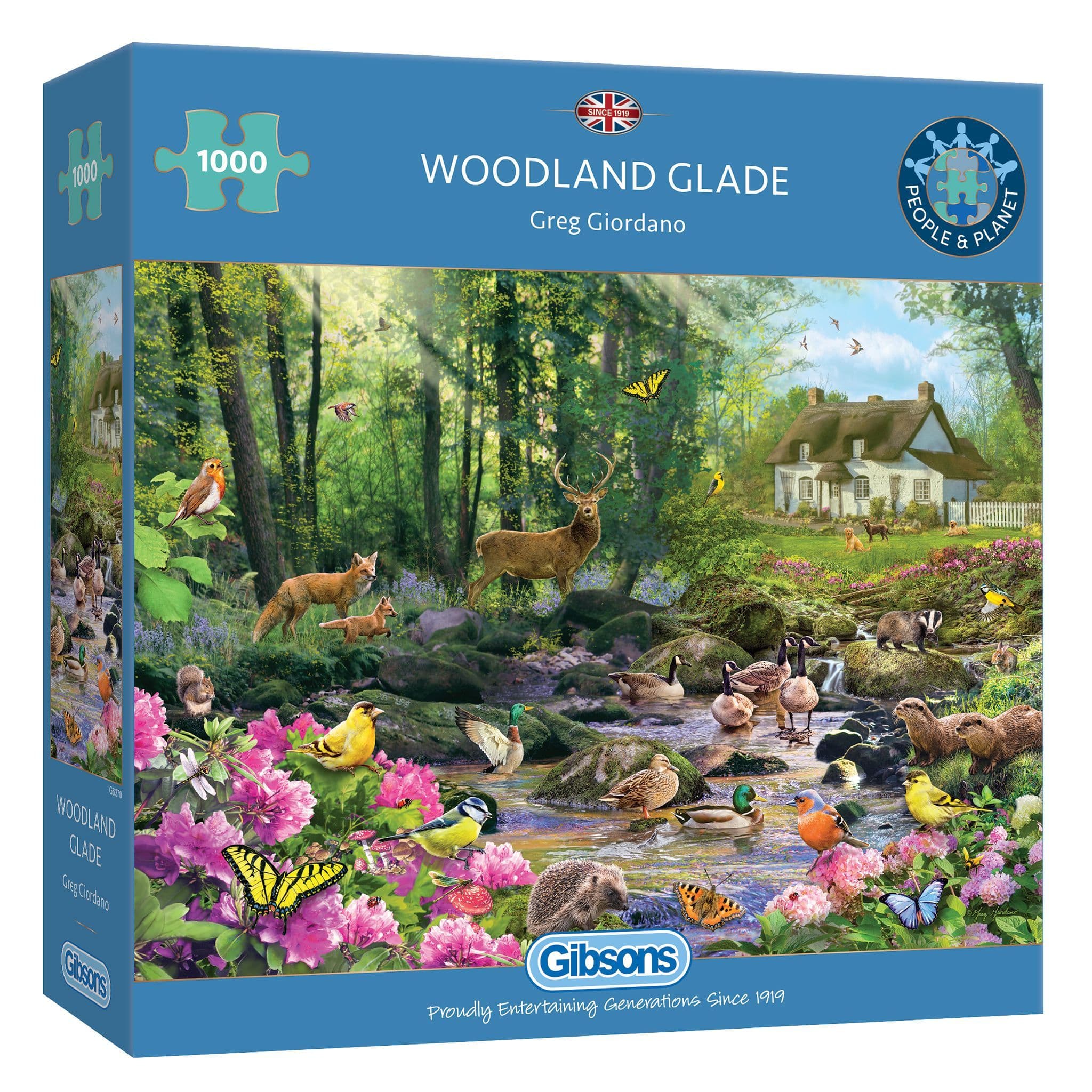 Puzzle Gibsons din 1000 de piese - Forest Meadow