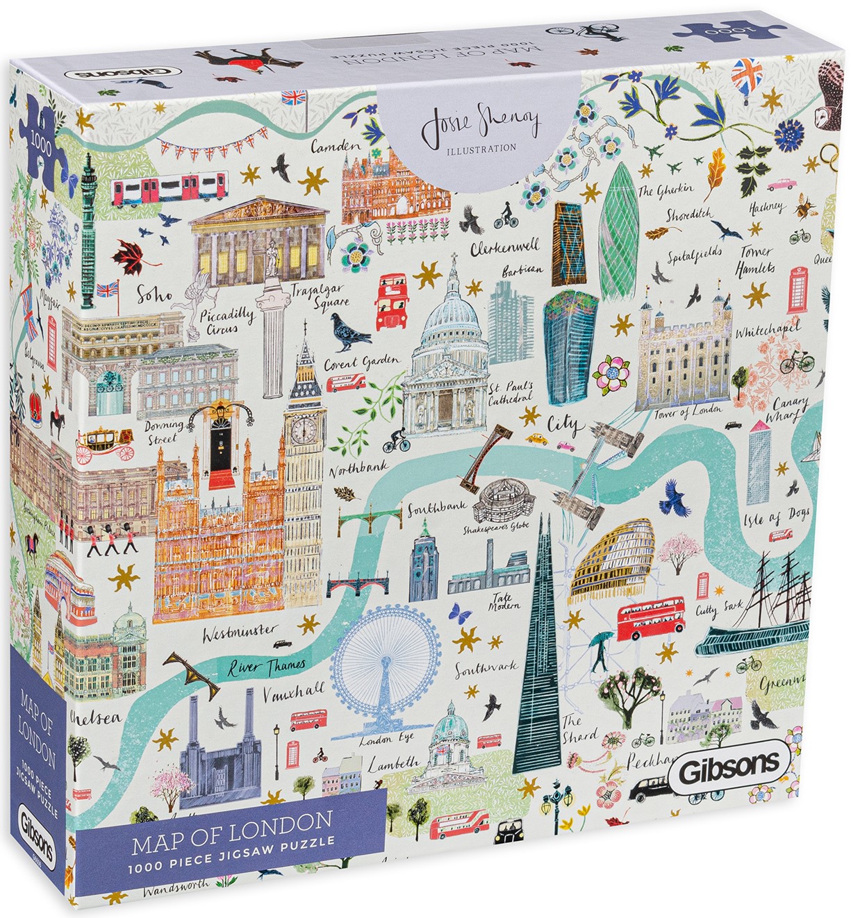 Puzzle Gibsons din 1000 de piese - Harta Londrei