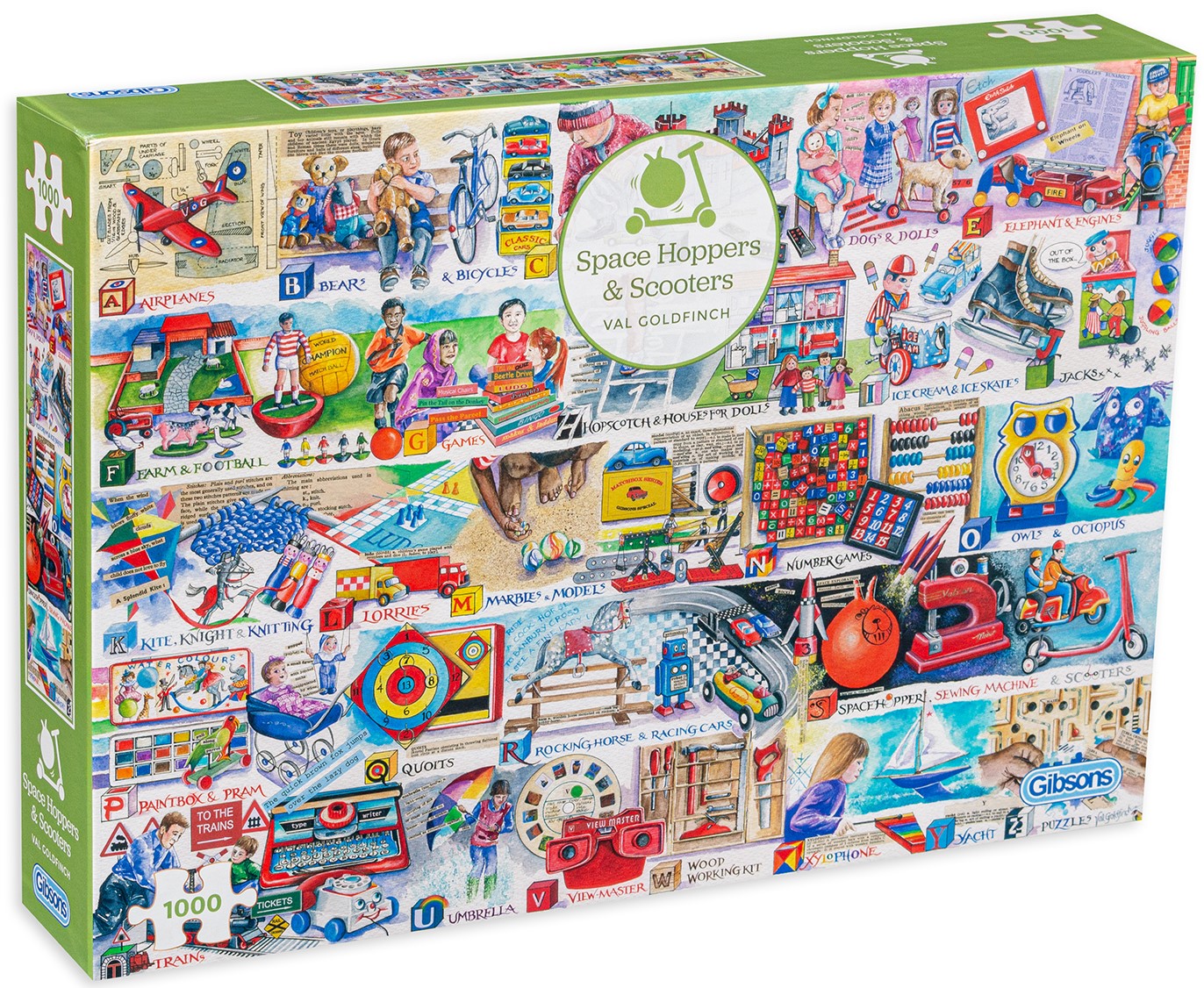 Puzzle Gibsons din 1000 de piese - Colaj