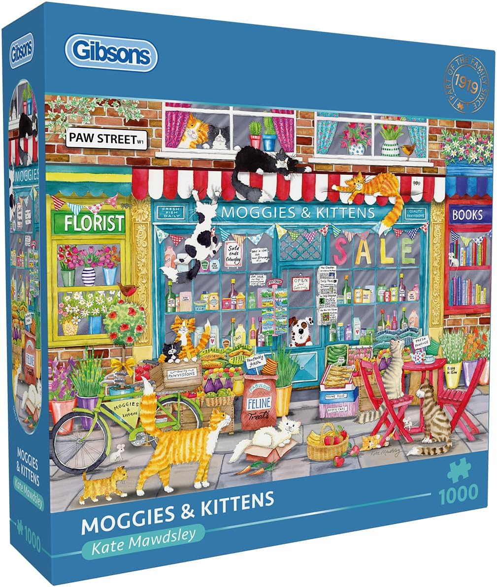 Puzzle Gibsons din 1000 piese - Pisici și pisoi