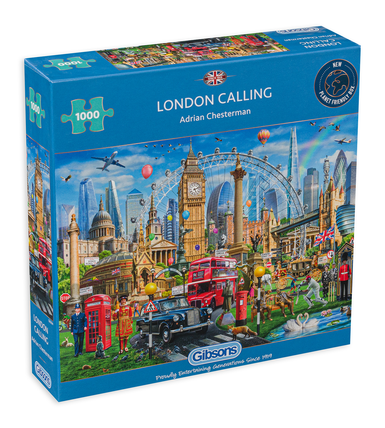 Puzzle Gibsons din 1000 de piese - London Calling,  Adrian Chesterman