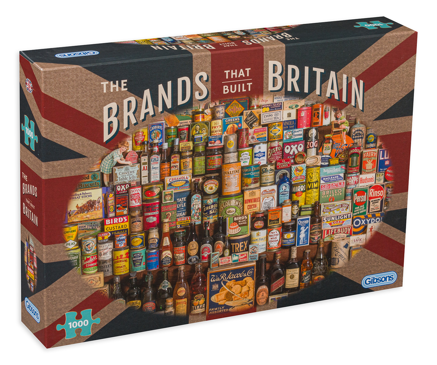 Puzzle Gibsons din 1000 de piese - Brandurile care au construit Marea Britanie, Robert Opie