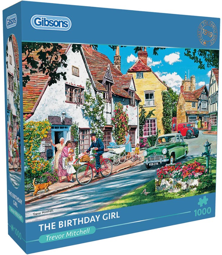 Puzzle Gibsons din 1000 de piese - Fata care are ziua de naștere