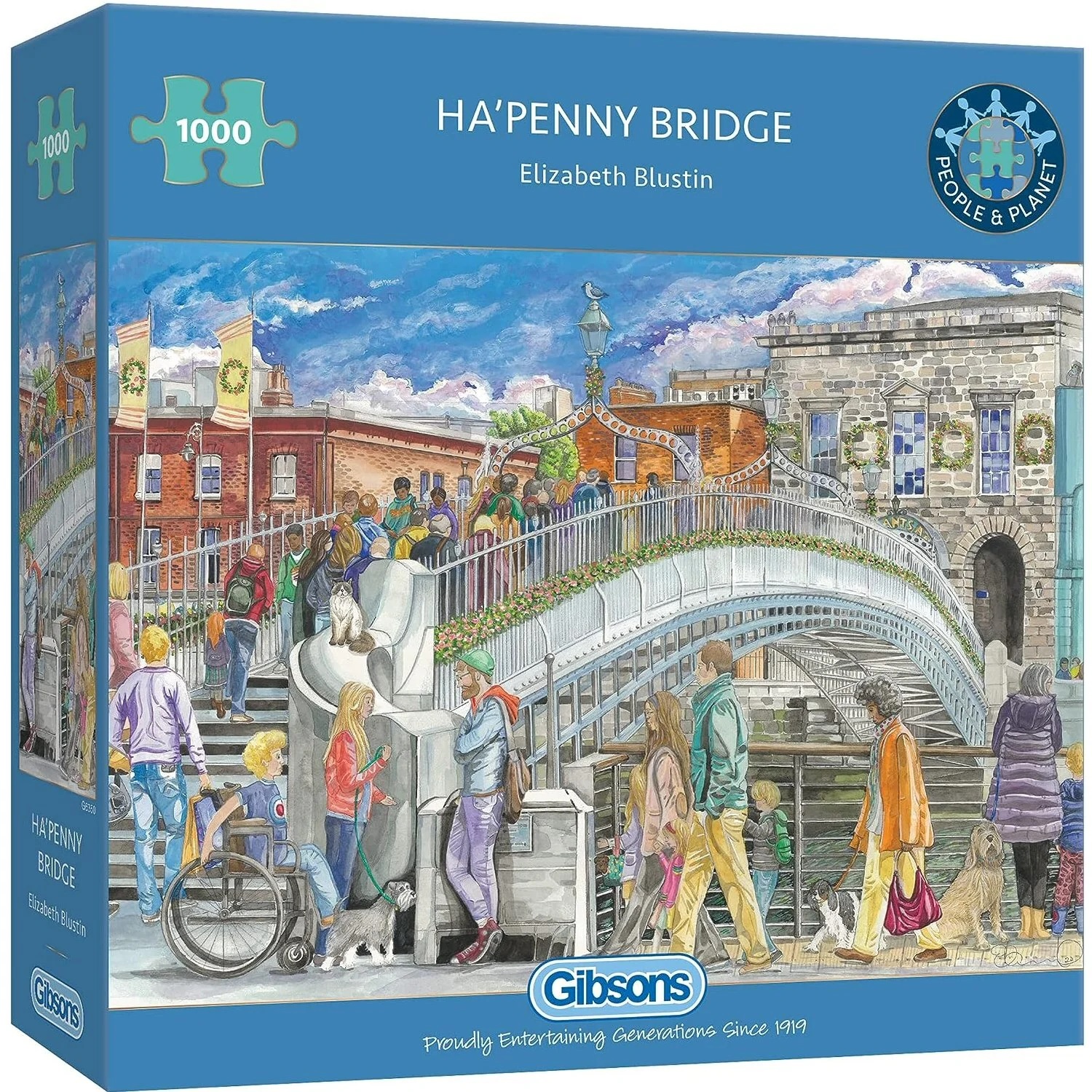Puzzle Gibsons din 1000 de piese - Podul Ha`penny